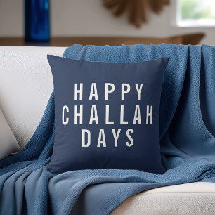 Happy Challah Days Funny Hanukkah Kissen