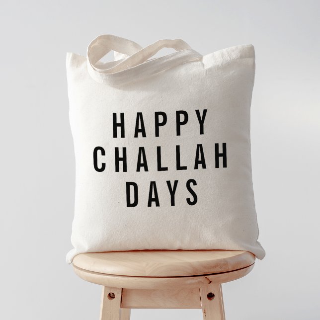 Happy Challah Days Funny Holiday Tragetasche (Von Creator hochgeladen)