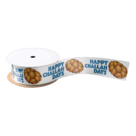 Happy Challah Days Hanukkah Chanukah Brot Holiday Satinband