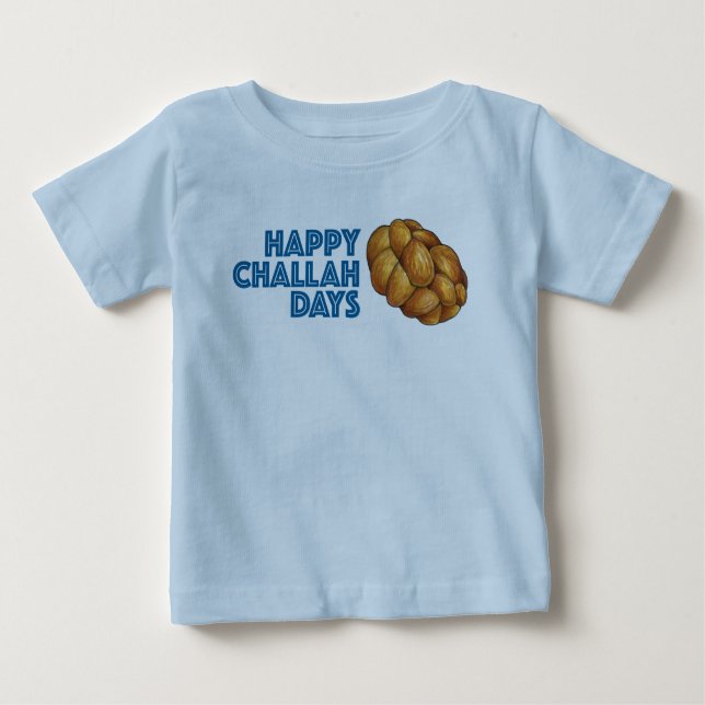 Happy Challah Days Hanukkah Chanukah Holiday Brot Baby T-shirt (Vorderseite)