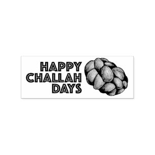 Happy Challah Days Hanukkah Chanukah Holiday Brot Gummistempel