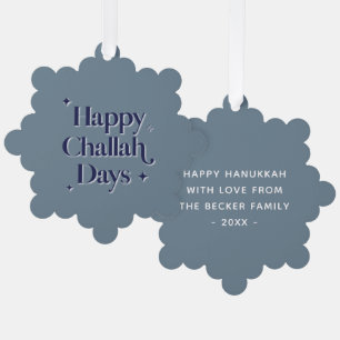 Happy Challah Days Ornament Card Karte