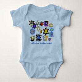 HAPPY CHANUKAH BABY JERSEY BODYSUIT BABY STRAMPLER