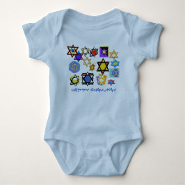 HAPPY CHANUKAH BABY JERSEY BODYSUIT STRAMPLER