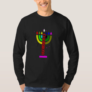 Happy Chanukah Festivals Jüdischer Feiertag Leicht T-Shirt