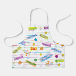 Happy Chanukah Pattern Schürze