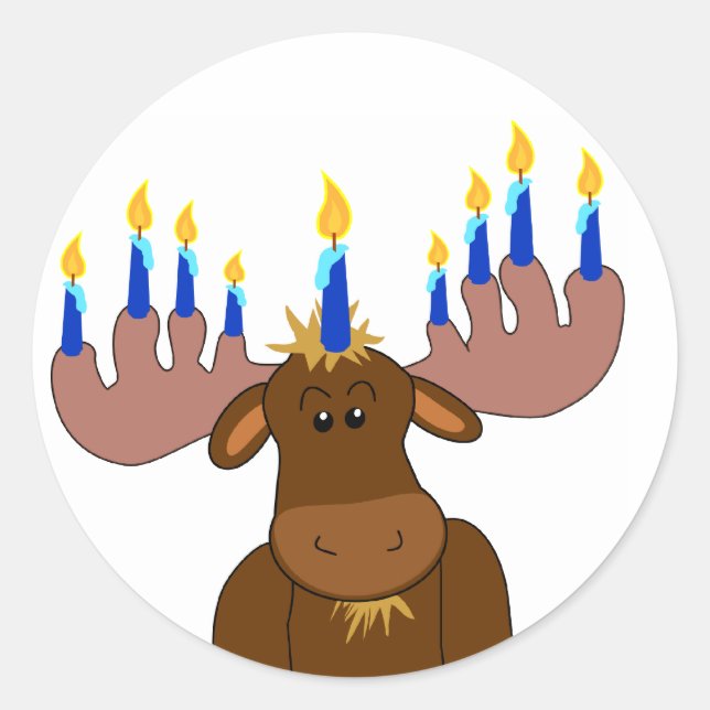 Happy Chanukah Sticker (Vorderseite)
