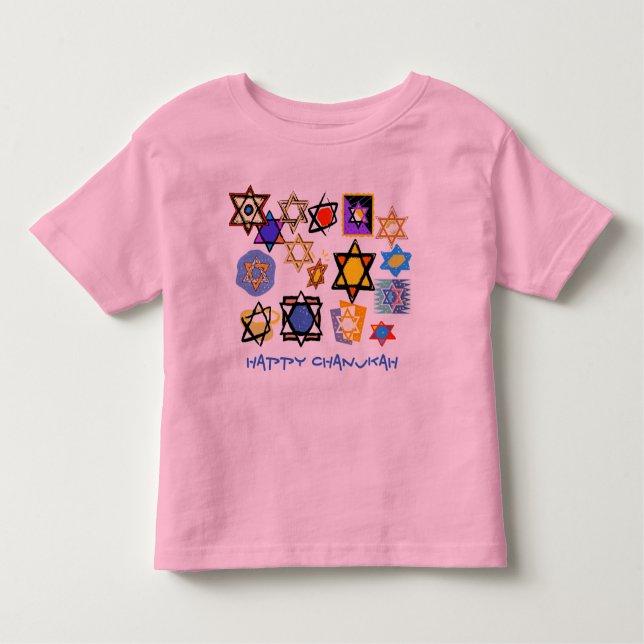 HAPPY CHANUKKAH TODDLER TEE SHIRT - HOHE FERIEN (Vorderseite)