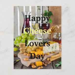 Happy Cheese Lovers Day Postkarte