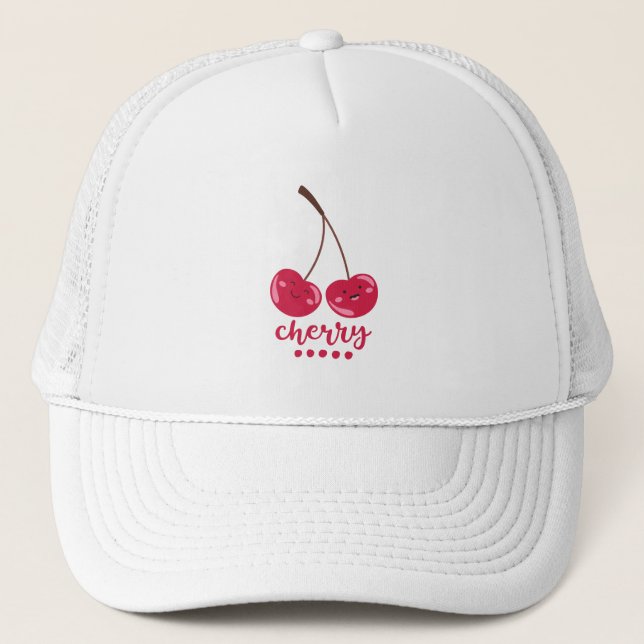 Happy Cherry Truckerkappe (Vorderseite)