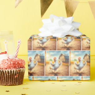 Happy Chicken Dancing Geschenkpapier