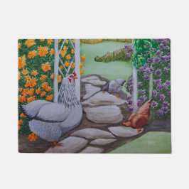 Happy Chicken Park Fußmatte