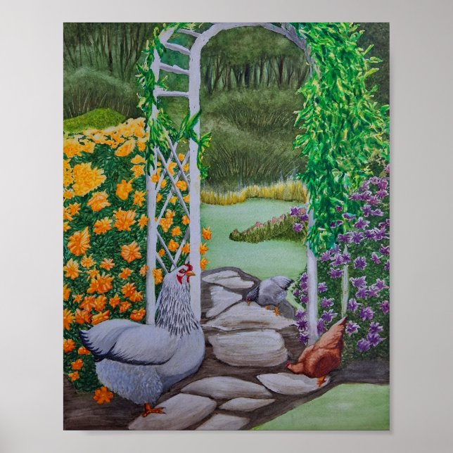 Happy Chicken Park Poster (Vorne)