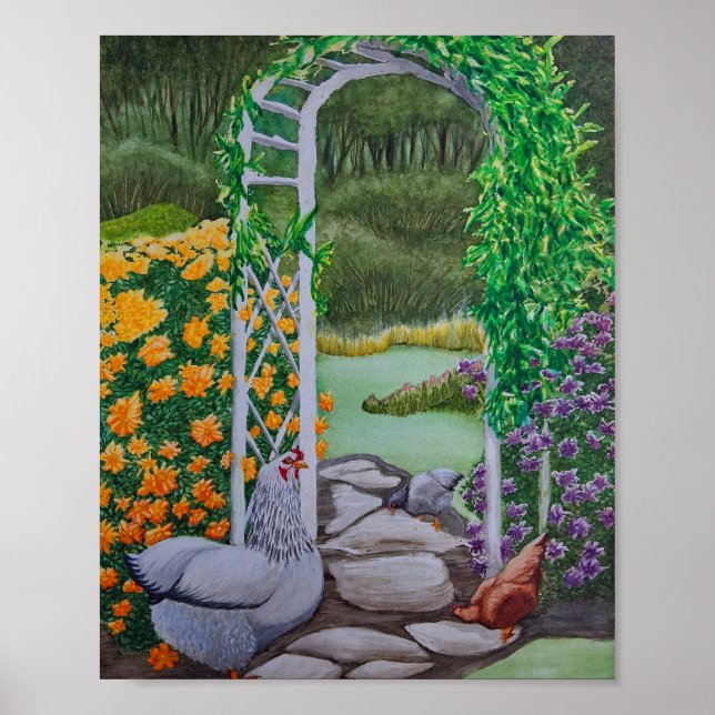 Happy Chicken Park Poster (Vorne)