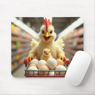 Happy Chicken Shopper Mousepad