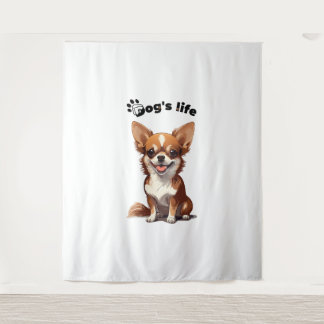 Happy Chihuahua – Cute Design for Dog Lovers Wandteppich