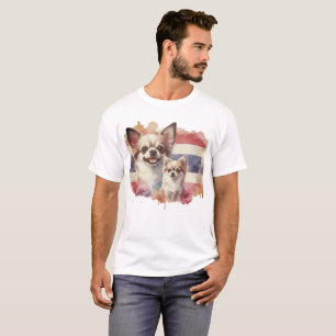 Happy Chihuahua Dog Print Thai Liebe T-Shirt