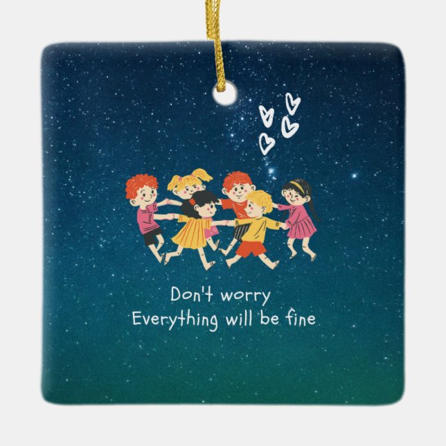 Happy Children Keramikornament (Vorderseite)