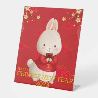 Happy Chinese New Year 2023 - Year of Rabbit Sockelschild