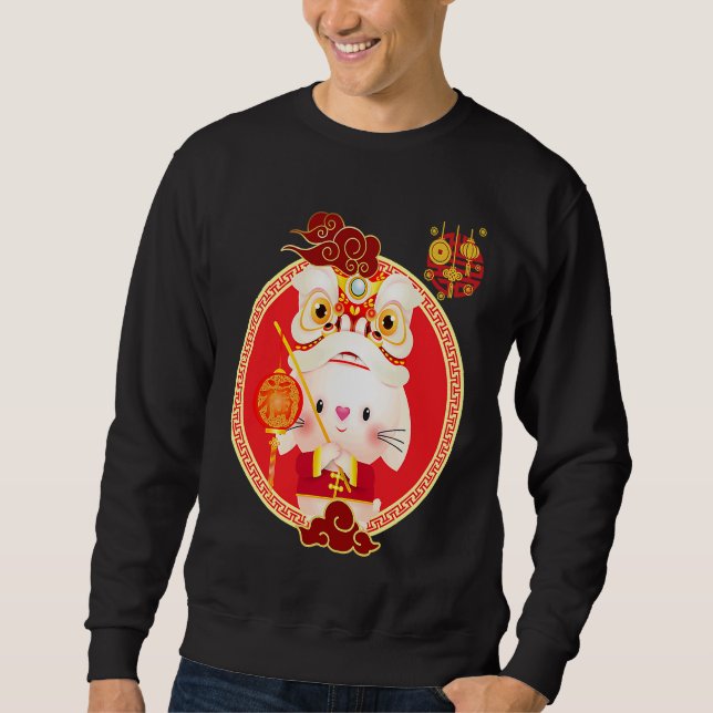 Happy Chinese new year 2023 year of the rabbit zod Sweatshirt (Vorderseite)