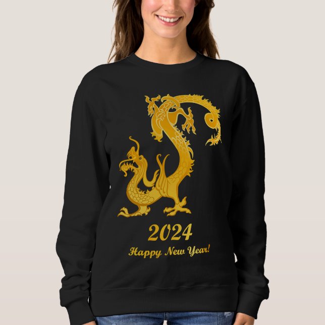 Happy Chinese New Year 2024 Year of the Dragon 202 Sweatshirt (Vorderseite)