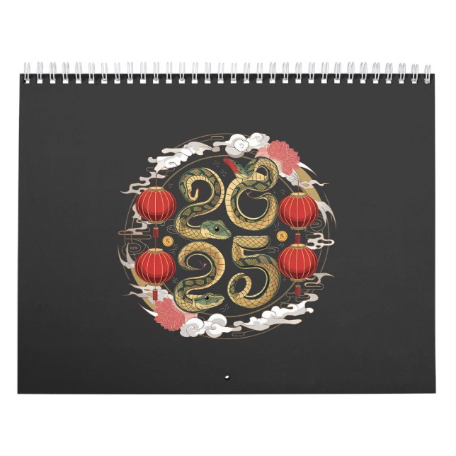 Happy Chinese New Year 2025 Schlangenkultur Kalender (Titelbild)