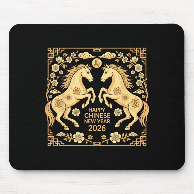 Happy Chinese New Year 2026 Tee Lunar New Year Of  Mousepad (Vorne)