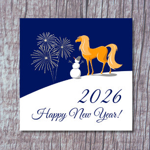 Happy Chinese New Year of the Fire Horse 2026 Card
