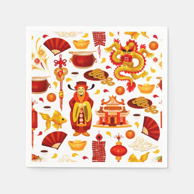 Happy Chinese New Year Serviette (Vorderseite)