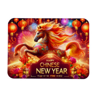 Happy Chinese New Year (Year of the Fire Horse) Magnet