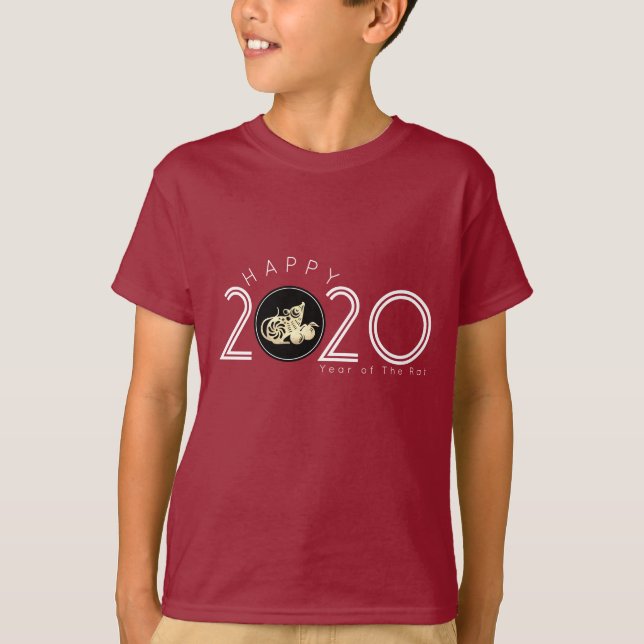 Happy Chinese Rat New Year 2020 Kids T - Shirt 2 (Vorderseite)