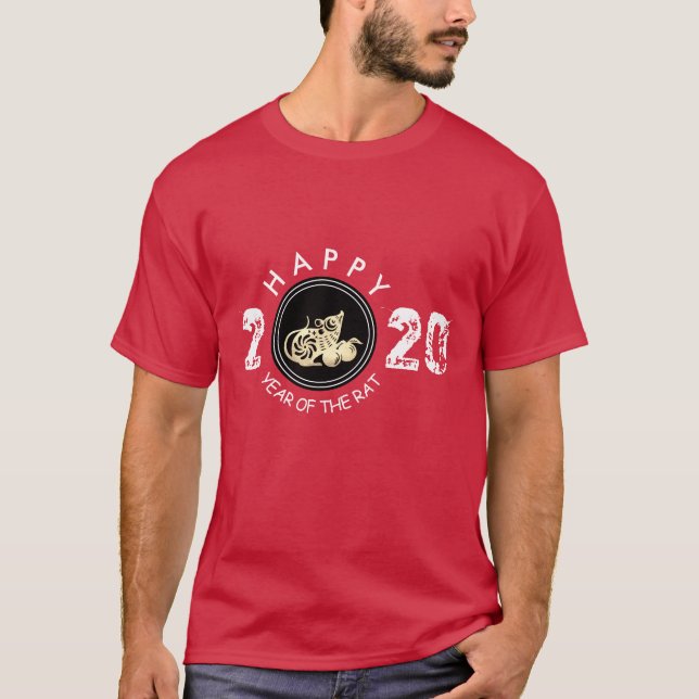 Happy Chinese Rat New Year 2020 Men T - Shirt 2 (Vorderseite)