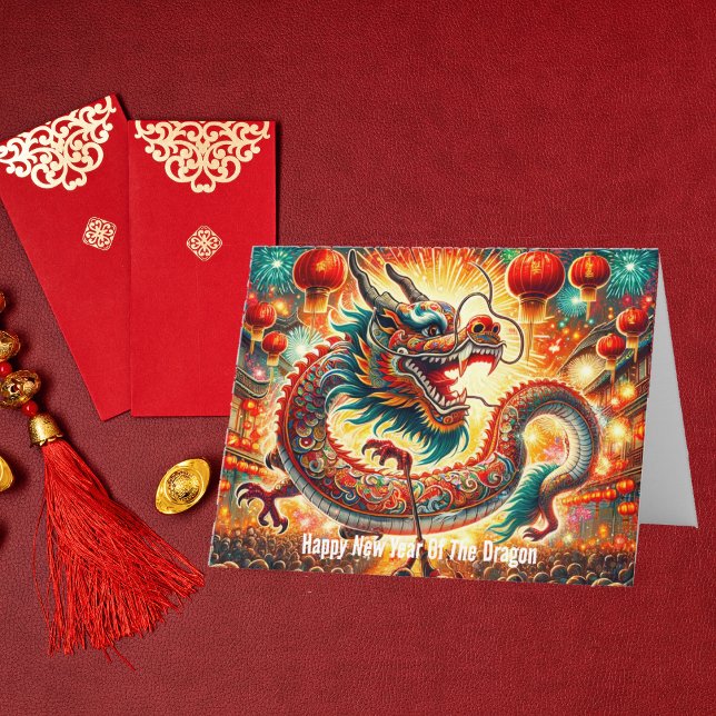 Happy Chinesisch neues Jahr des Drachen Karte (Von Creator hochgeladen)