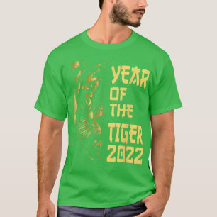 Happy Chinesisch Neujahr 2022 Jahr des Tiger-Horos T-Shirt