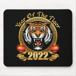 Happy Chinesisch Neujahr 2022 Jahr des Tiger Mousepad