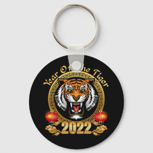 Happy Chinesisch Neujahr 2022 Jahr des Tiger Schlüsselanhänger