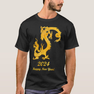 Happy Chinesisch Neujahr 2024 Jahr des Drachen 202 T-Shirt
