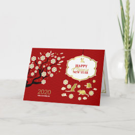 Happy Chinesisch Neujahr der Rat 2020 Karte
