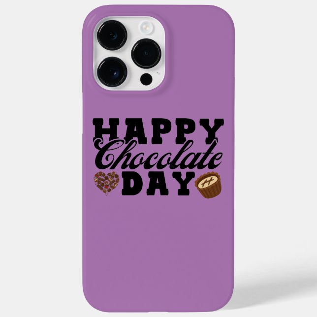 Happy Chocolate Day, Chocolate Lover's Joyful Case-Mate iPhone Hülle (Rückseite)