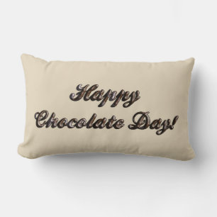Happy Chocolate Day Lendenkissen