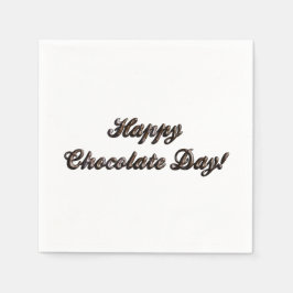 Happy Chocolate Day Serviette
