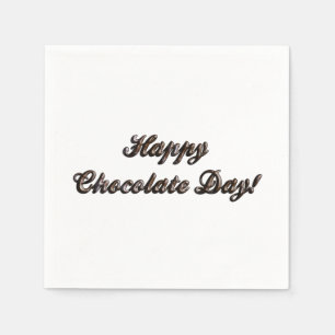 Happy Chocolate Day Serviette