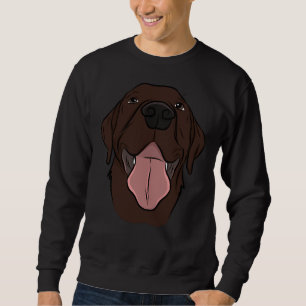 Happy Chocolate Labrador Sweatshirt