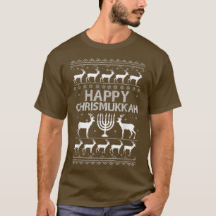 Happy Chrismukkah Funny Christmas und Hanukkah T-Shirt