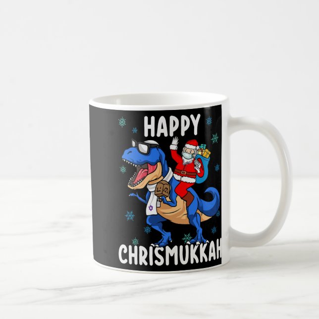 Happy Chrismukkah Funny Hanukkah Christmas Jewi Sh Kaffeetasse (Rechts)