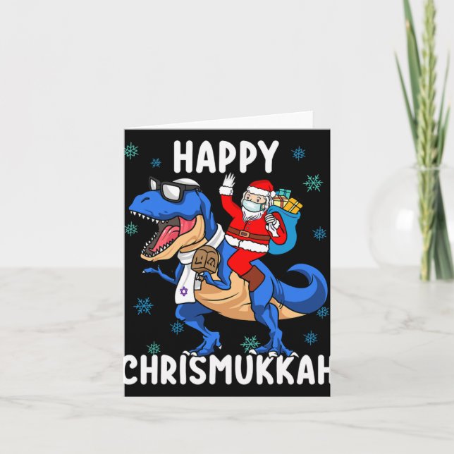 Happy Chrismukkah Funny Hanukkah Christmas Jewi Sh Karte (Vorderseite)