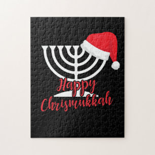 Happy Chrismukkah Funny Hanukkah und Weihnachten Puzzle