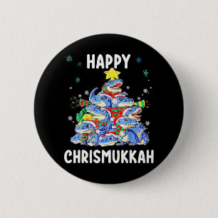 Happy Chrismukkah Funny Hanukkah Weihnachten Juden Button
