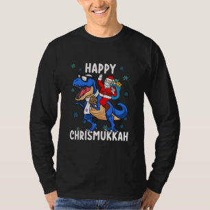 Happy Chrismukkah Funny Hanukkah Weihnachten Juden T-Shirt