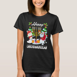 Happy Chrismukkah Funny Hanukkah Weihnachten Weihn T-Shirt